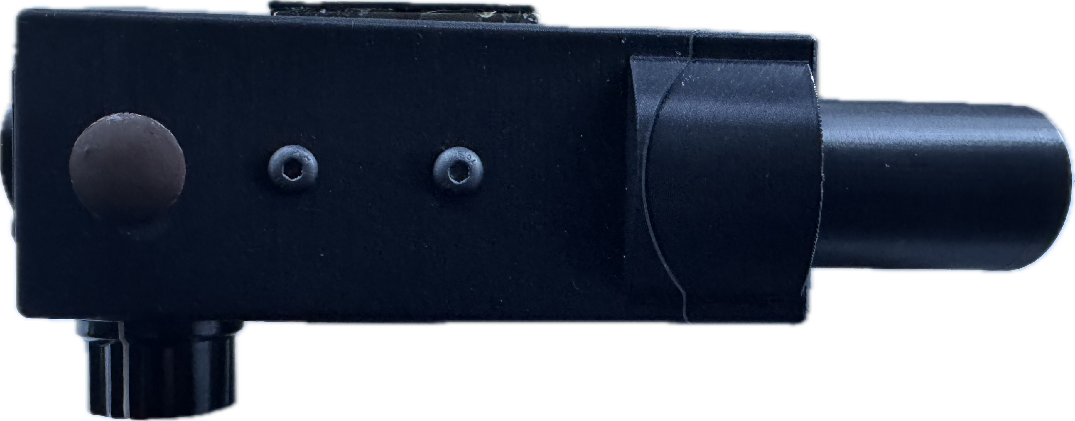Finished mic on a Seydel harmonica, front view
